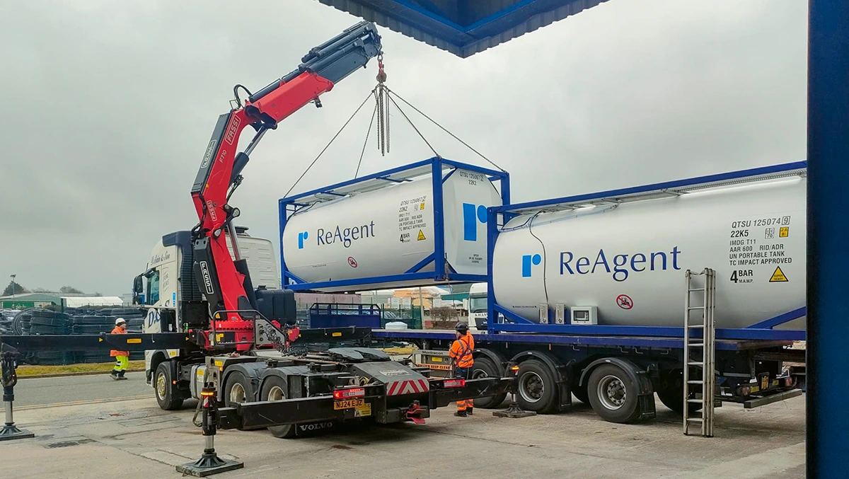 New tanks being installed in ReAgent factory expansion